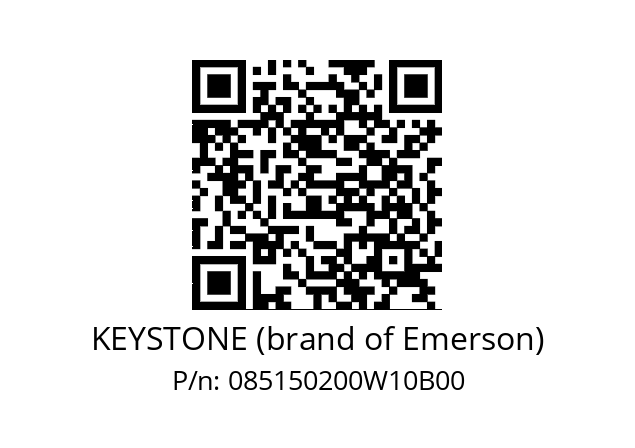   KEYSTONE (brand of Emerson) 085150200W10B00