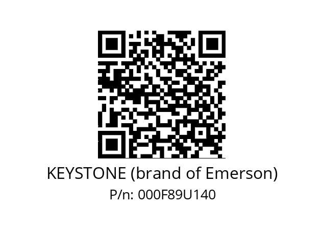  F89U 140 KEYSTONE (brand of Emerson) 000F89U140