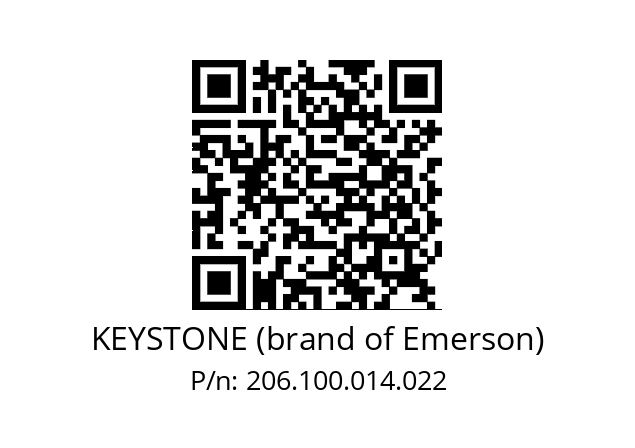   KEYSTONE (brand of Emerson) 206.100.014.022