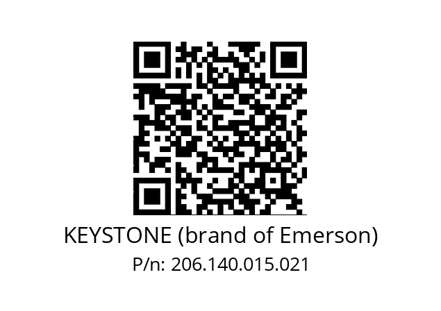   KEYSTONE (brand of Emerson) 206.140.015.021