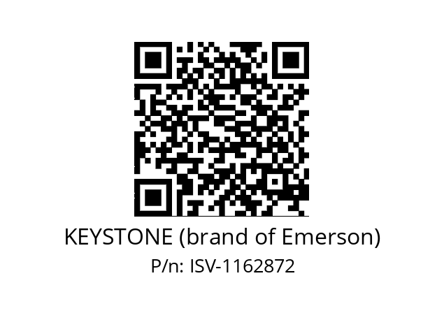   KEYSTONE (brand of Emerson) ISV-1162872