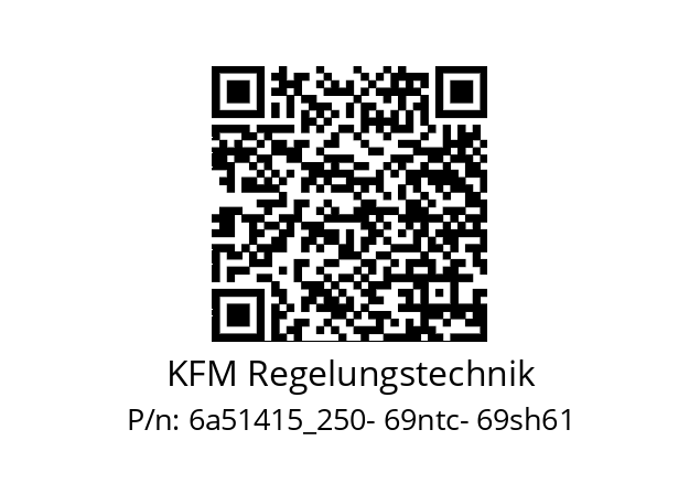   KFM Regelungstechnik 6a51415_250- 69ntc- 69sh61