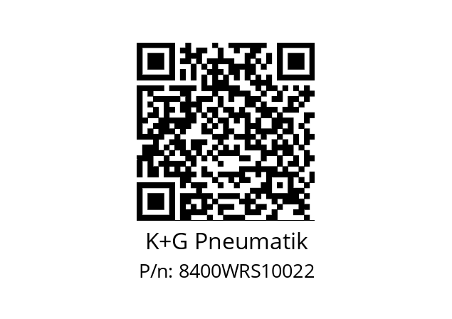   K+G Pneumatik 8400WRS10022