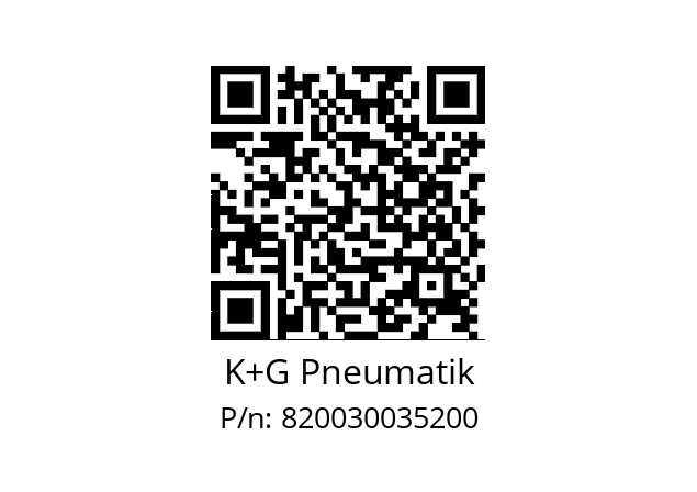   K+G Pneumatik 820030035200