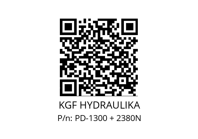   KGF HYDRAULIKA PD-1300 + 2380N