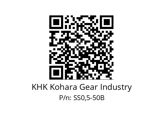   KHK Kohara Gear Industry SS0,5-50B