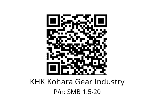   KHK Kohara Gear Industry SMB 1.5-20