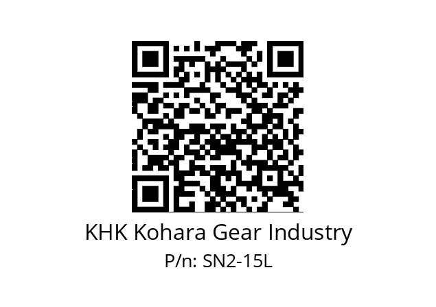   KHK Kohara Gear Industry SN2-15L