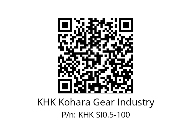   KHK Kohara Gear Industry KHK SI0.5-100