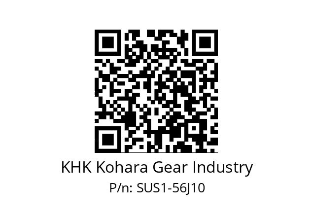   KHK Kohara Gear Industry SUS1-56J10