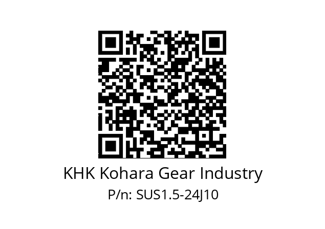   KHK Kohara Gear Industry SUS1.5-24J10