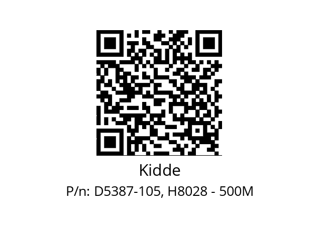   Kidde D5387-105, H8028 - 500M