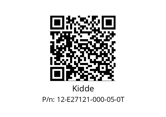   Kidde 12-E27121-000-05-0T