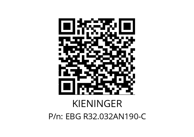   KIENINGER EBG R32.032AN190-C