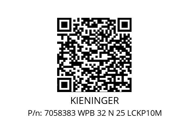   KIENINGER 7058383 WPB 32 N 25 LCKP10M