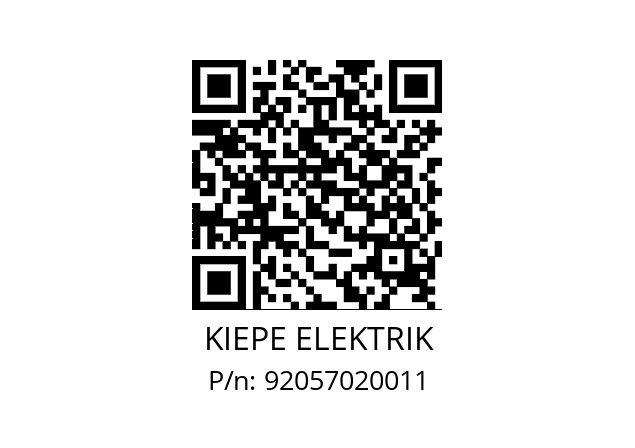   KIEPE ELEKTRIK 92057020011