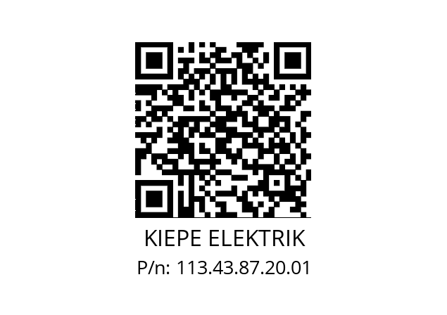   KIEPE ELEKTRIK 113.43.87.20.01