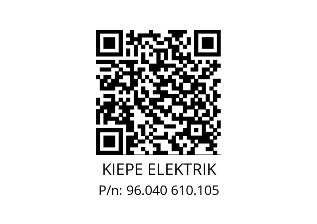   KIEPE ELEKTRIK 96.040 610.105