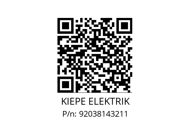   KIEPE ELEKTRIK 92038143211