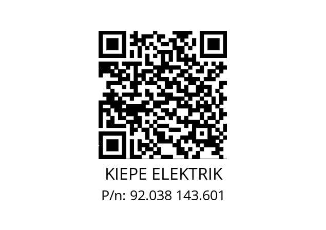   KIEPE ELEKTRIK 92.038 143.601