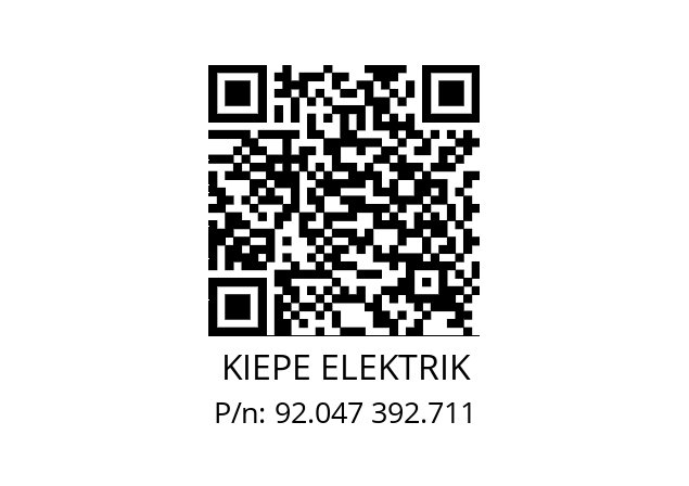   KIEPE ELEKTRIK 92.047 392.711