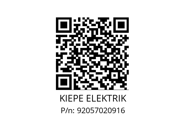   KIEPE ELEKTRIK 92057020916