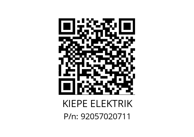   KIEPE ELEKTRIK 92057020711