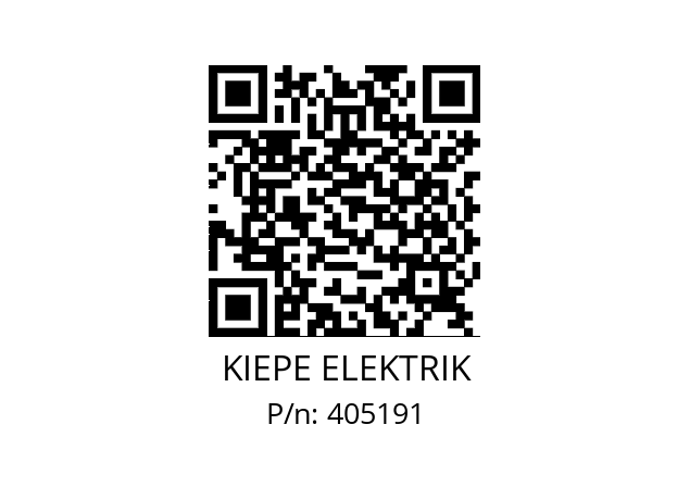   KIEPE ELEKTRIK 405191