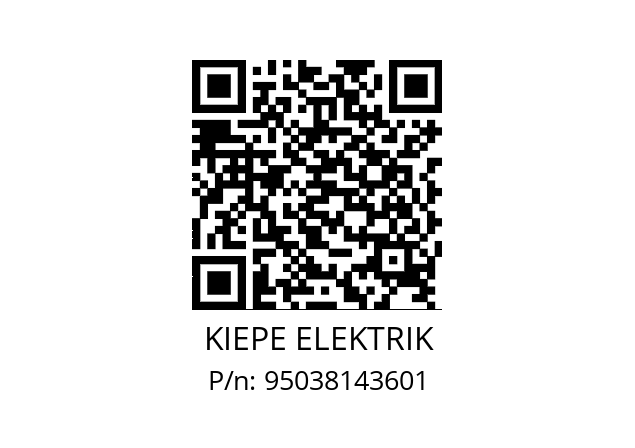   KIEPE ELEKTRIK 95038143601