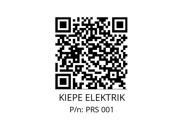   KIEPE ELEKTRIK PRS 001