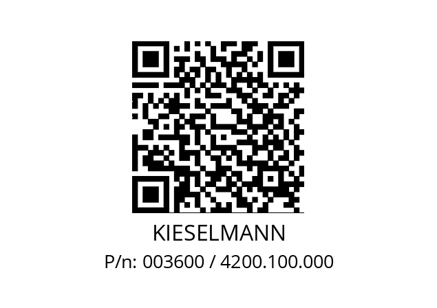   KIESELMANN 003600 / 4200.100.000