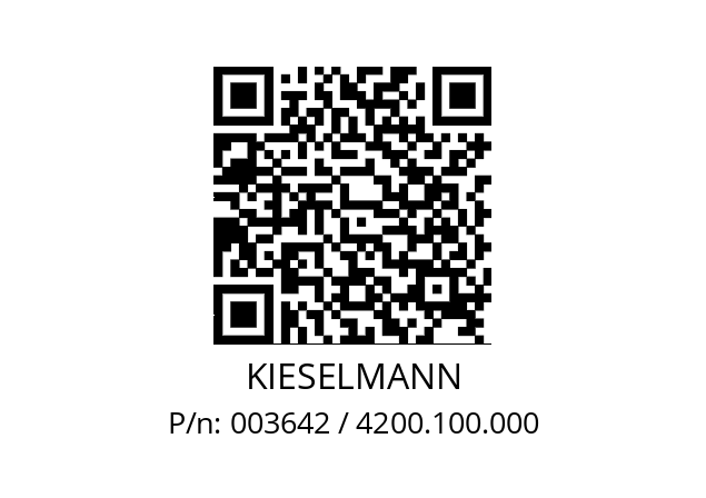   KIESELMANN 003642 / 4200.100.000