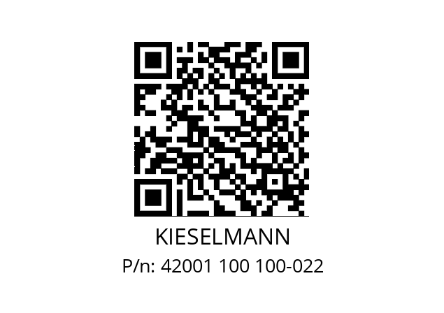   KIESELMANN 42001 100 100-022