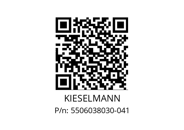   KIESELMANN 5506038030-041