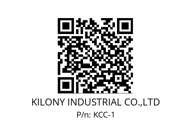   KILONY INDUSTRIAL CO.,LTD KCC-1