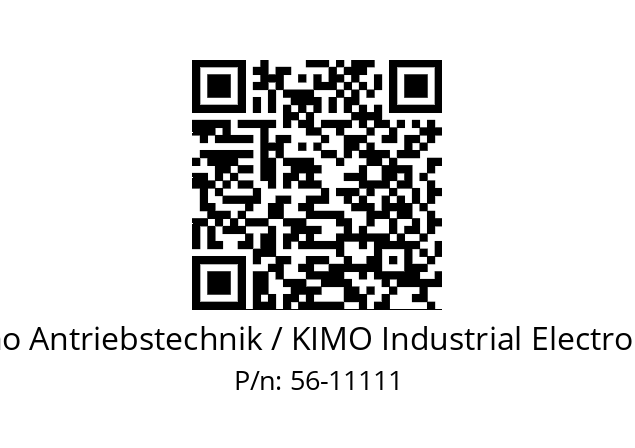   Kimo Antriebstechnik / KIMO Industrial Electronics 56-11111