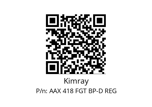   Kimray AAX 418 FGT BP-D REG