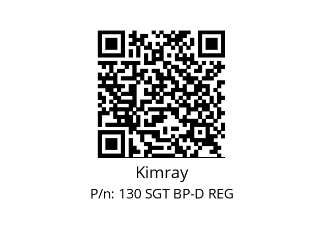   Kimray 130 SGT BP-D REG