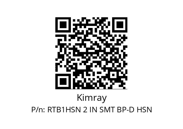   Kimray RTB1HSN 2 IN SMT BP-D HSN