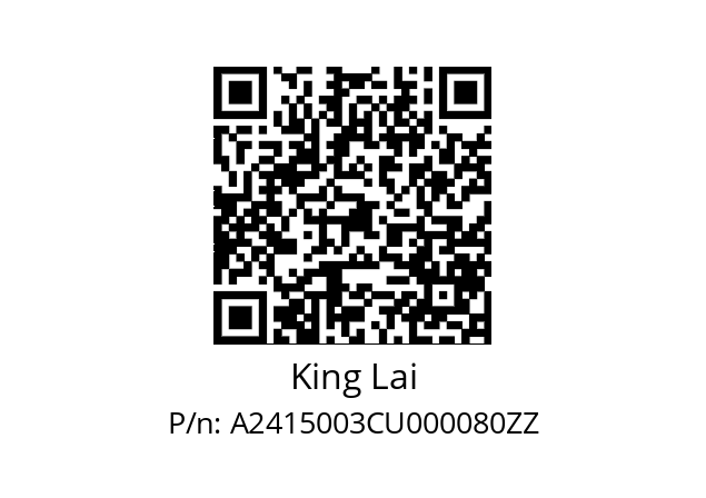  CF-CS-462 King Lai A2415003CU000080ZZ