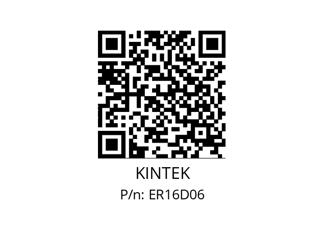   KINTEK ER16D06