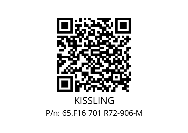   KISSLING 65.F16 701 R72-906-M