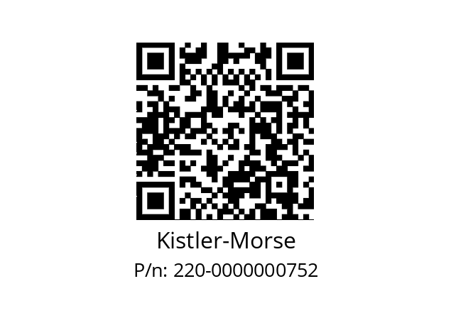   Kistler-Morse 220-0000000752