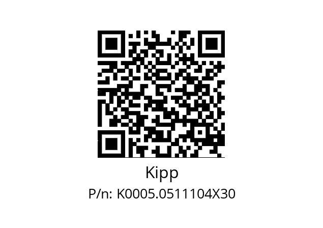   Kipp K0005.0511104X30