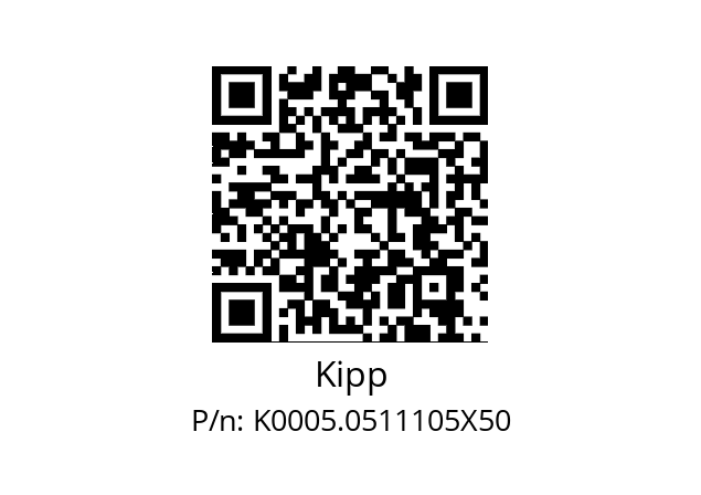   Kipp K0005.0511105X50