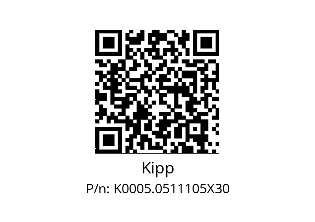   Kipp K0005.0511105X30