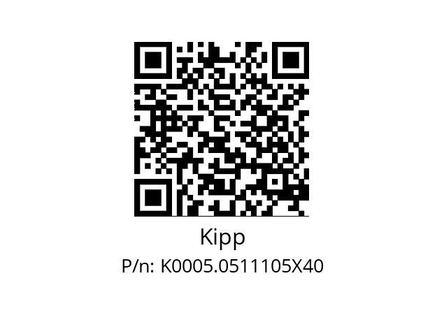   Kipp K0005.0511105X40