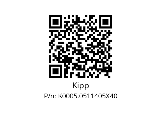   Kipp K0005.0511405X40