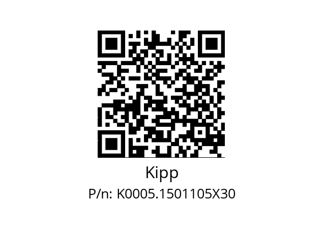   Kipp K0005.1501105X30