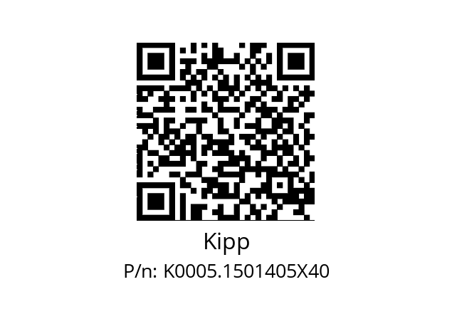   Kipp K0005.1501405X40